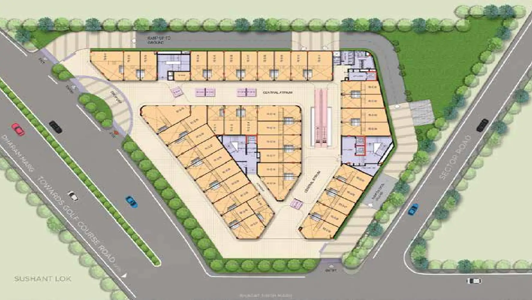 Sitemap of M3M Atrium 57