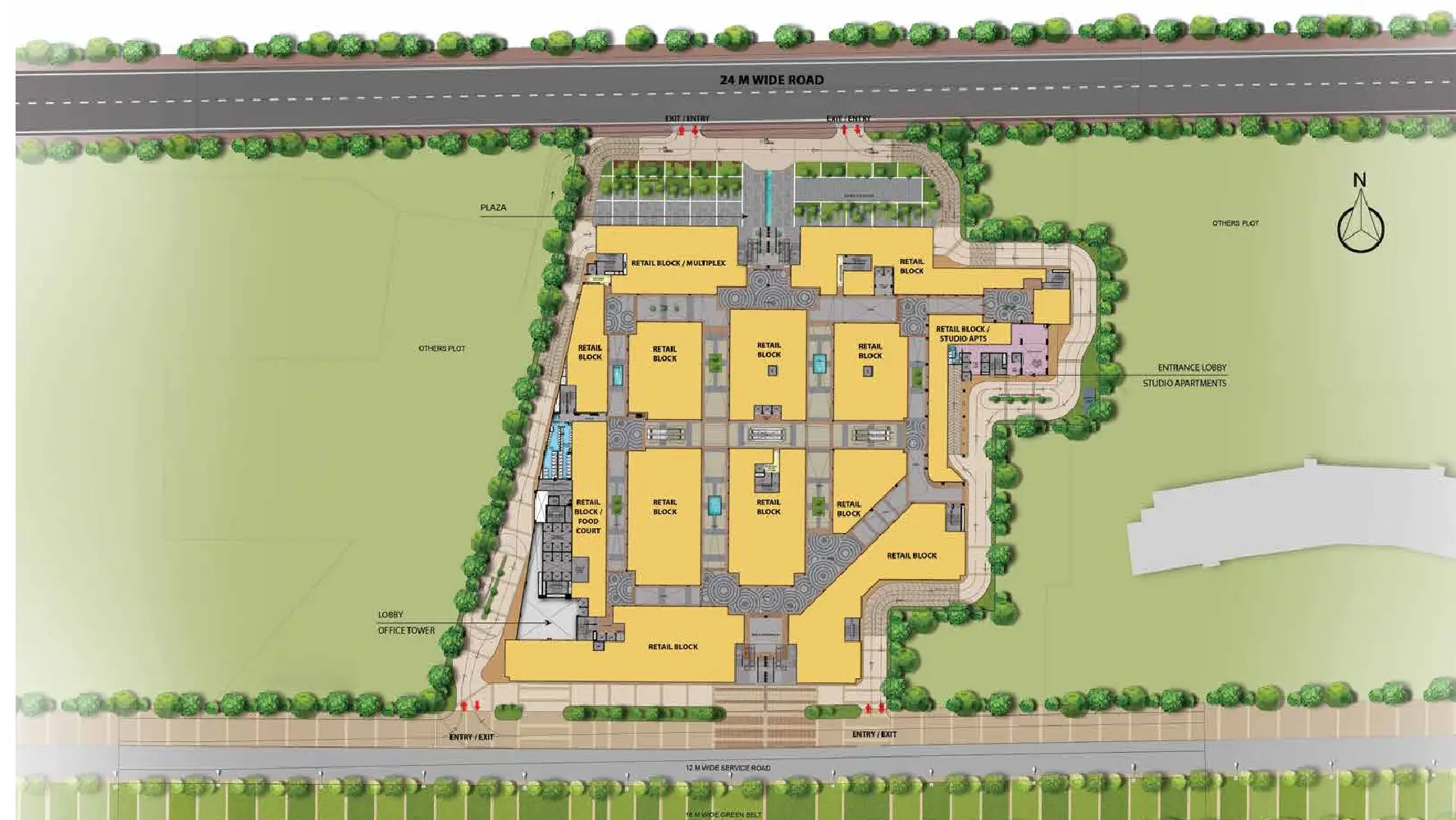 Sitemap of M3M Broadway