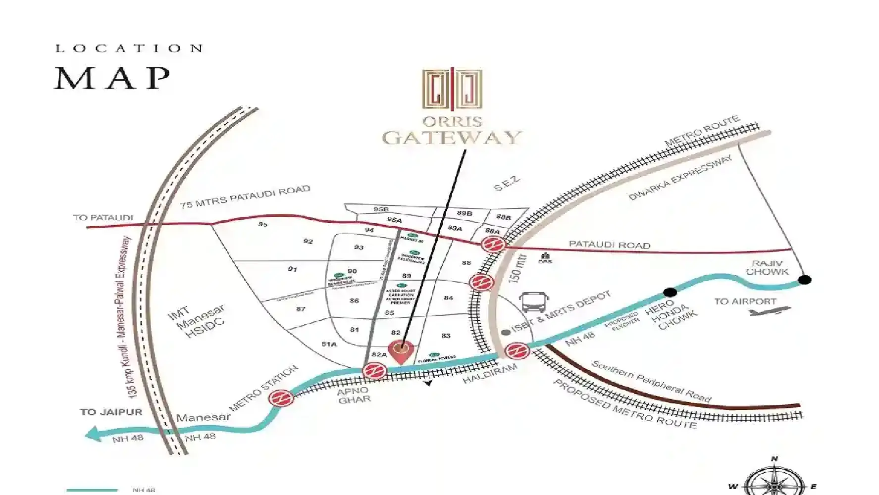 Location Map of Orris Gateway