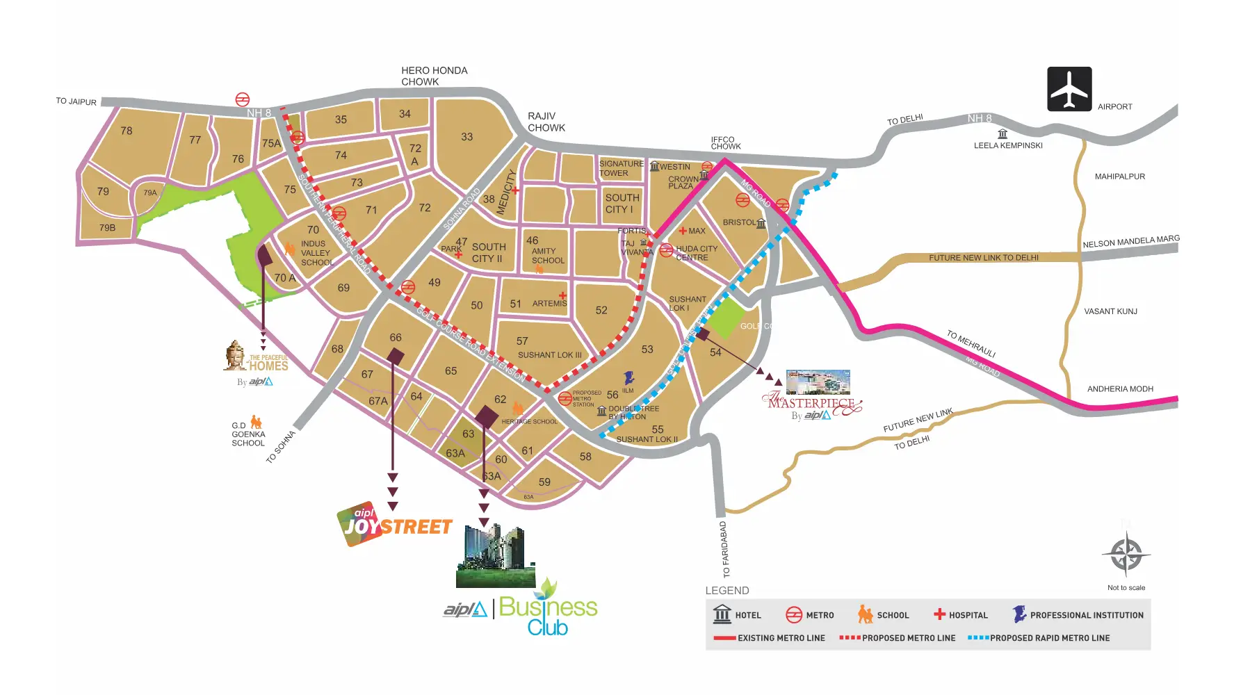 Location Map of Aipl Joy Street